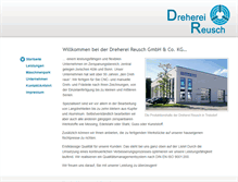 Tablet Screenshot of dreherei-reusch.de